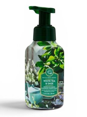 Bath & Body Works WHITE TEA & SAGE Gentle & Clean Foaming
Hand Soap 8.75 fl oz